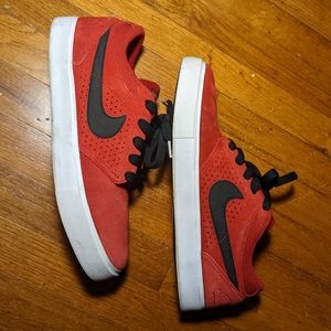 Red and Black Nikes Paul Rodriguez V
